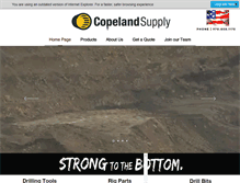 Tablet Screenshot of copelandsupply.com